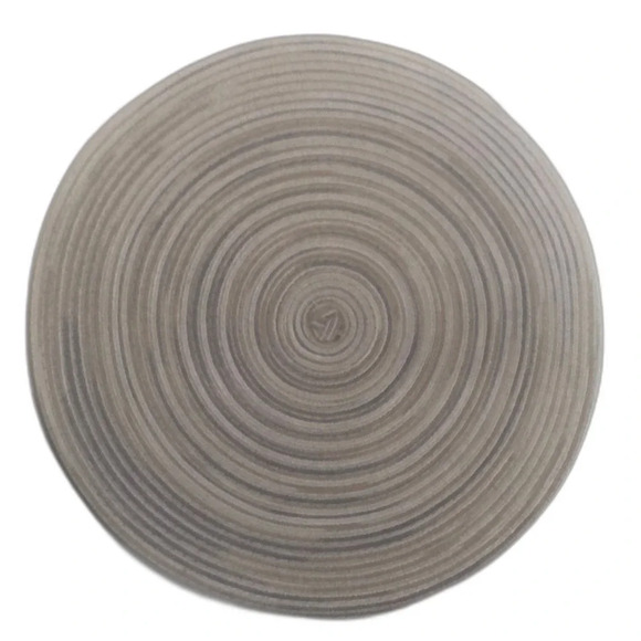 Round Braided Placemat Table Setting Decor Neutral Tan Gray Beige LOT 2 - Picture 1 of 5